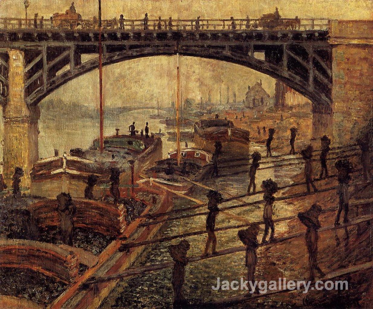 Coal Dockers by Claude Monet paintings reproduction
